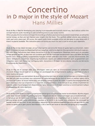 Concertino en Ré Maj. In Style Of Mozart - Hans Millies - Partition